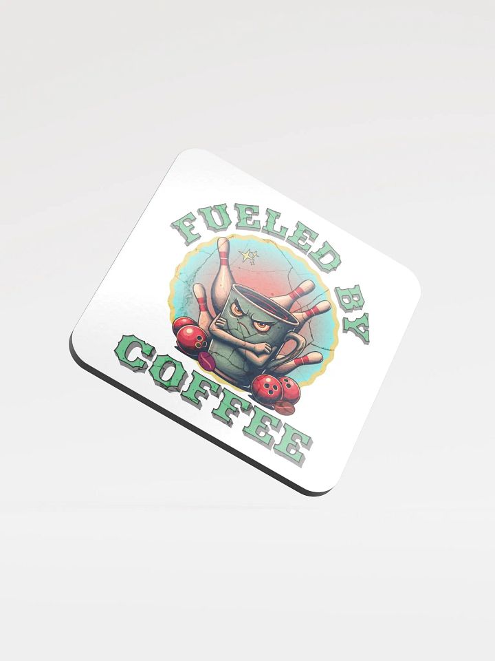 Fueled by Coffee Bowling Glossed Cork Coaster product image (2)
