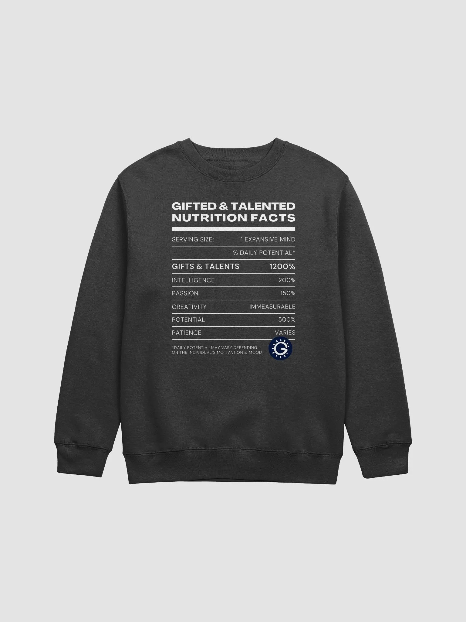 Mind Facts Sweatshirt (Light Text) product image (1)