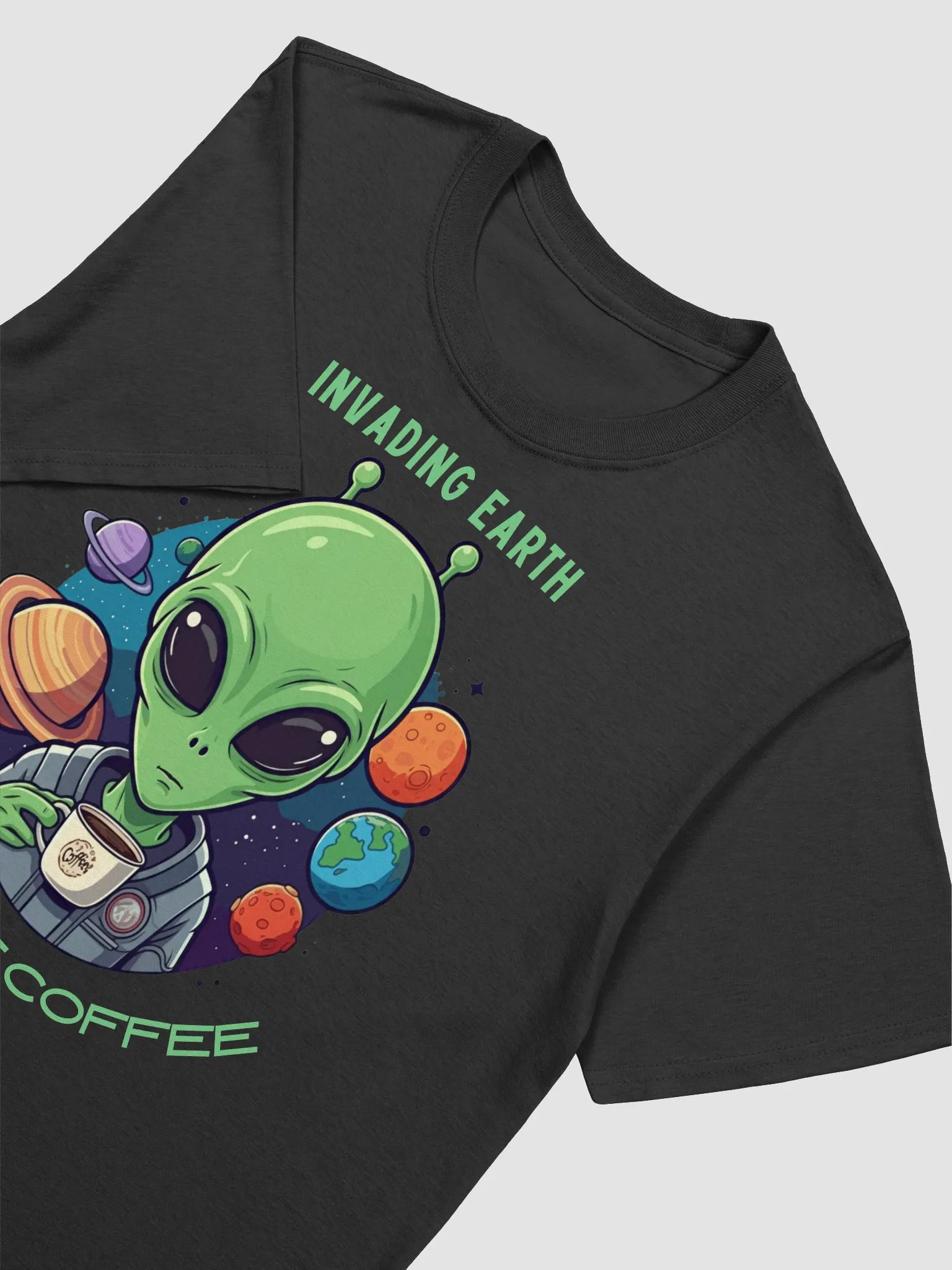 Extraterrestrial Coffee Lover T-Shirt product image (12)