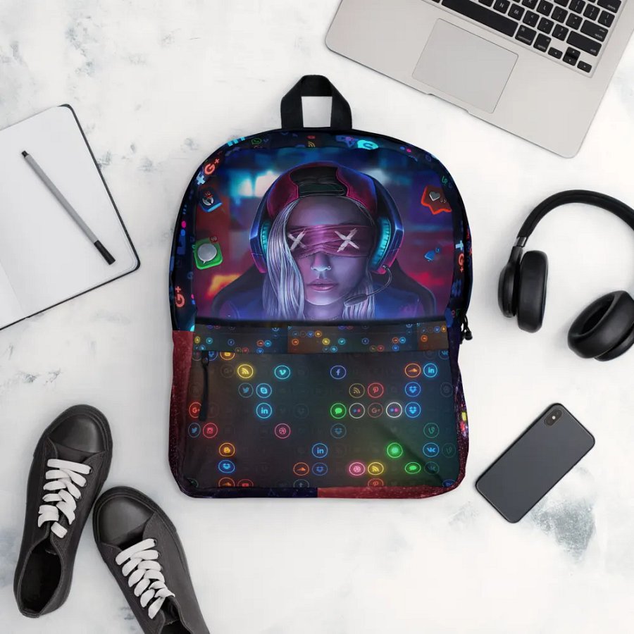 Cool Social Media Lover Gaming Bag Pack product image (12)