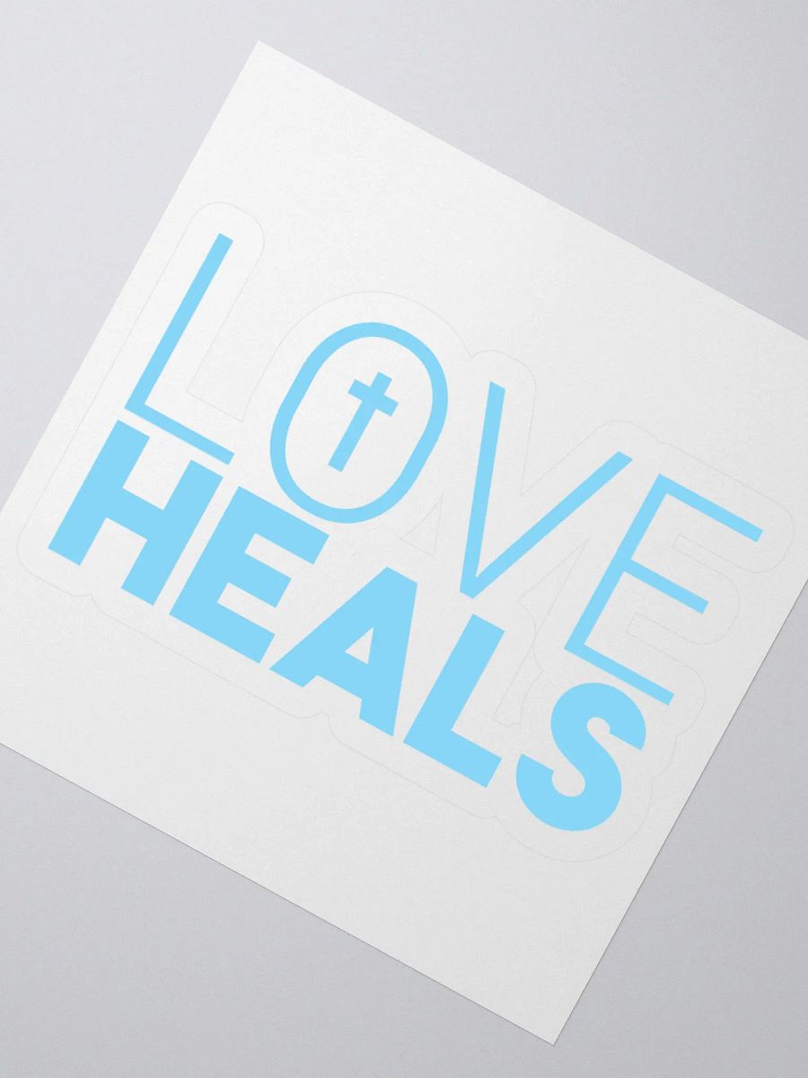 LOVE HEALS - Kiss Cut Stickers (blue) product image (3)