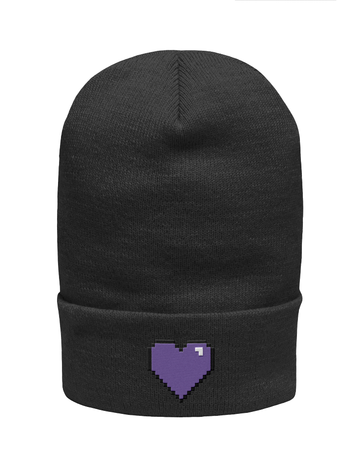 HollyRex Pixel Heart Cuffed Beanie product image (1)