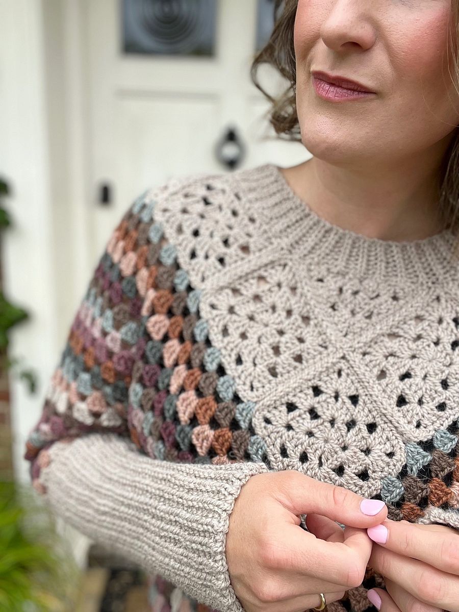 FRANNY GRANNY PONCHO CROCHET PATTERN WITH OPTIONAL SLEEVES product image (5)