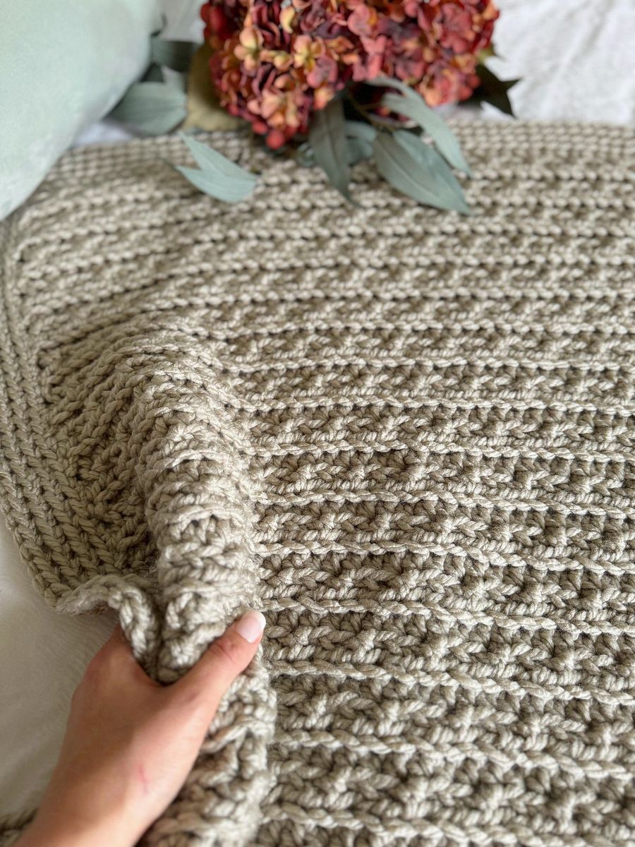 Mystical Blanket / Easy Chunky Crochet Blanket Pattern in 4 Sizes product image (9)