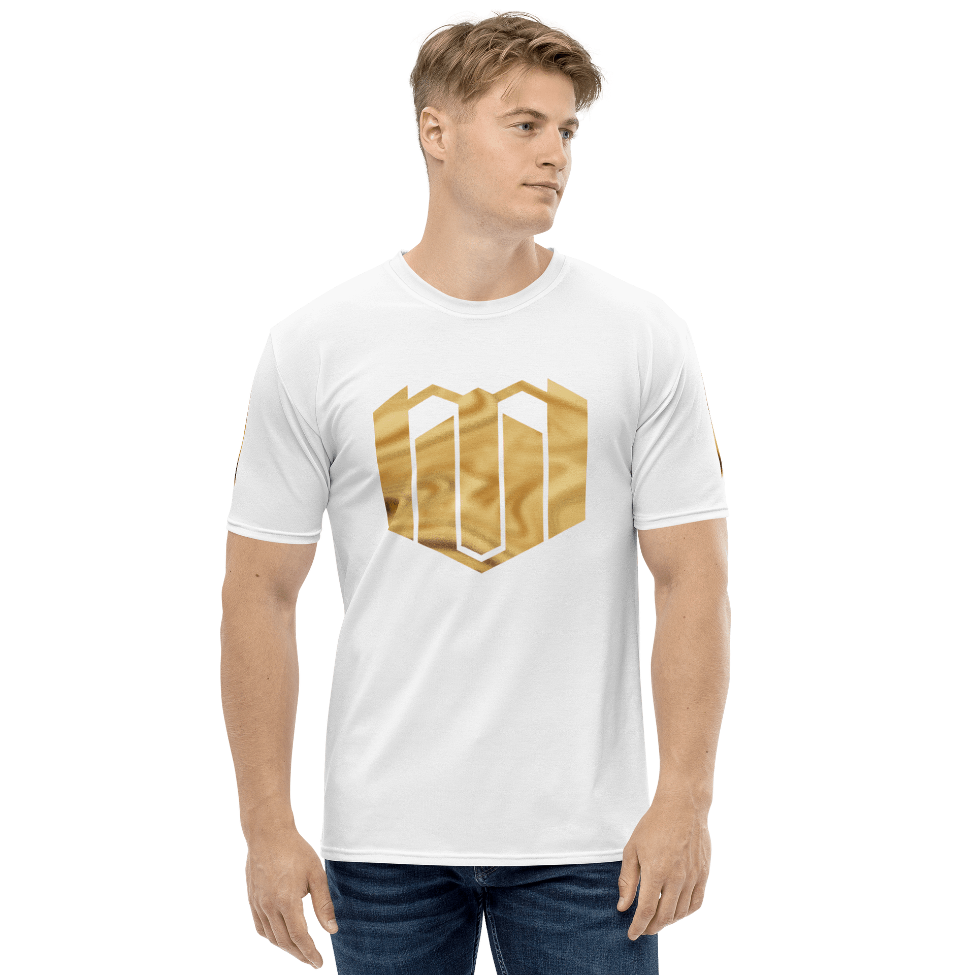 Mercurial Virus Gold Shimmer Strip White T-Shirt product image (3)