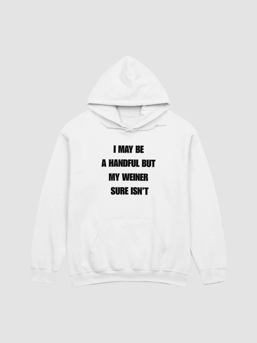 I May Be A Handful But My Weiner Sure Isn't Hoodie product image (1)