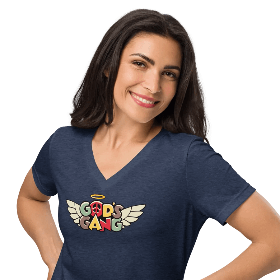 God's Gang | Women's Relaxed V-Neck T-Shirt product image (34)