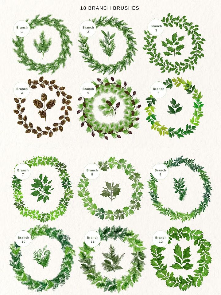Christmas Procreate Brushes Bundle product image (2)