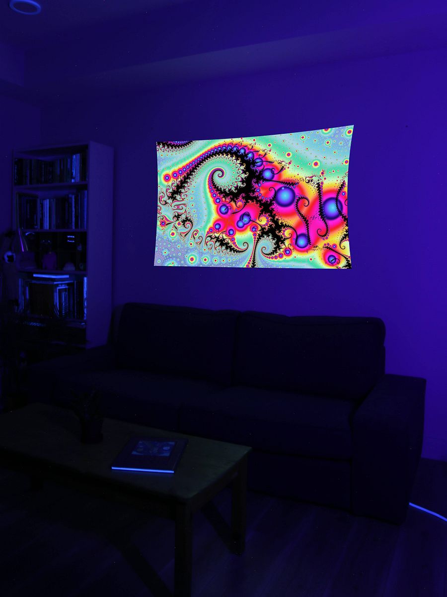 UV fractal tapestry - Purple Pearls product image (7)