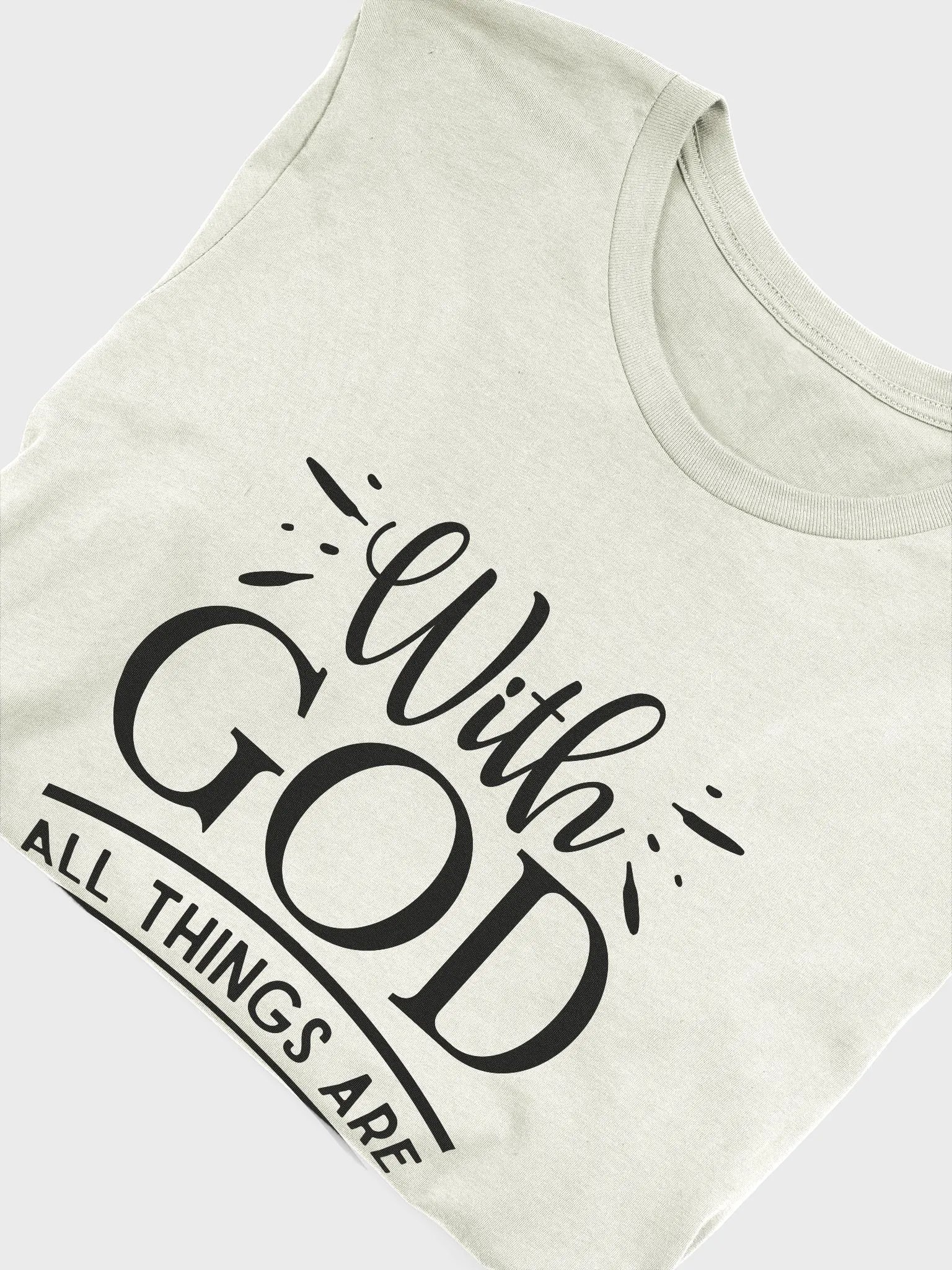 With God all things are possible | Christian| Faith | Inspirational product image (52)