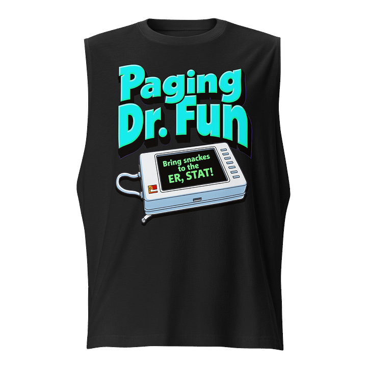 Dr. Fun's ER Snack Pager Muscle Tank product image (1)