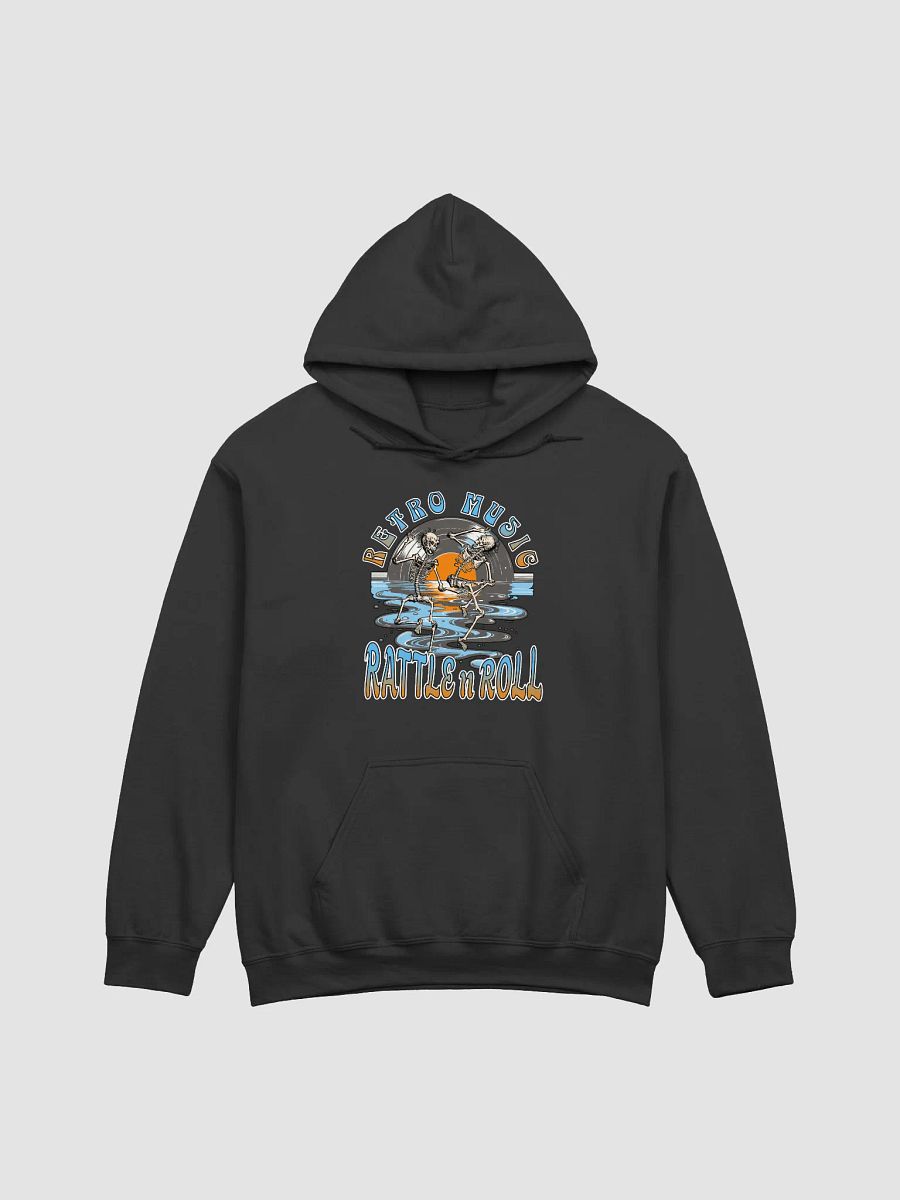 Retro Music Rattle n Roll Skeleton Hoodie product image (1)