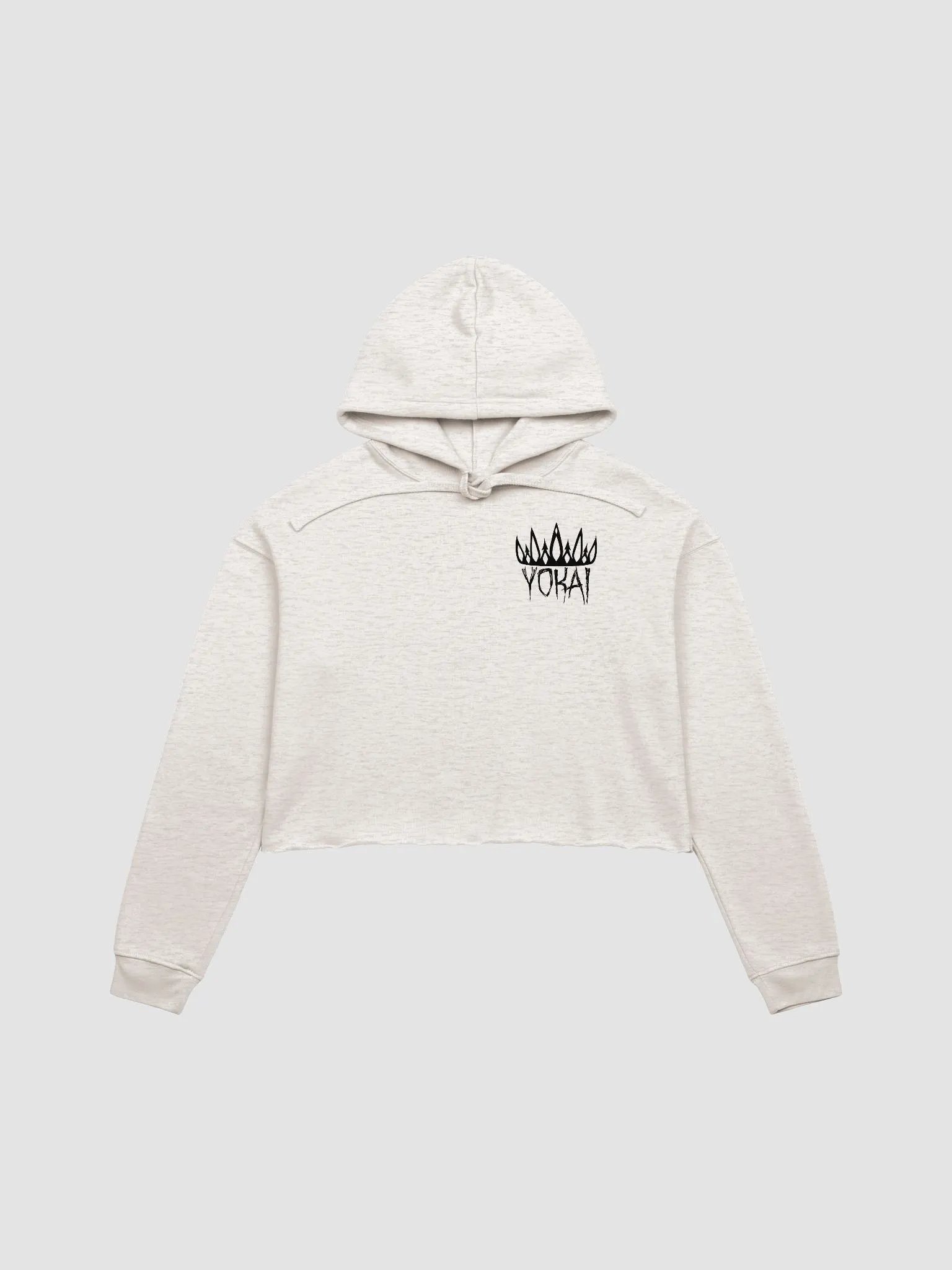 Yokai Queen (Small Black Logo) - Cropped Sweatshirt product image (1)