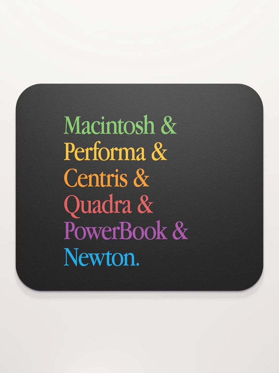 1993 Lineup Black Mouse Pad product image (2)