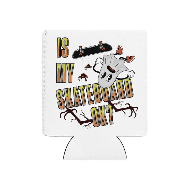 Is My Skateboard Ok? Ghost Spooky Can Cooler product image (1)