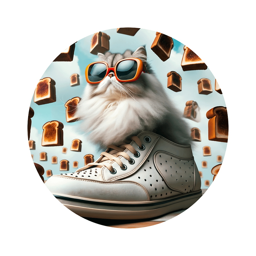 Toast Cat #1 - Stainless Steel Water Bottle product image (2)