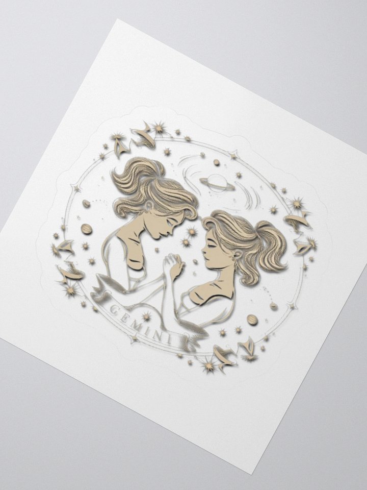 Gemini Celestial Kiss-Cut Sticker product image (5)