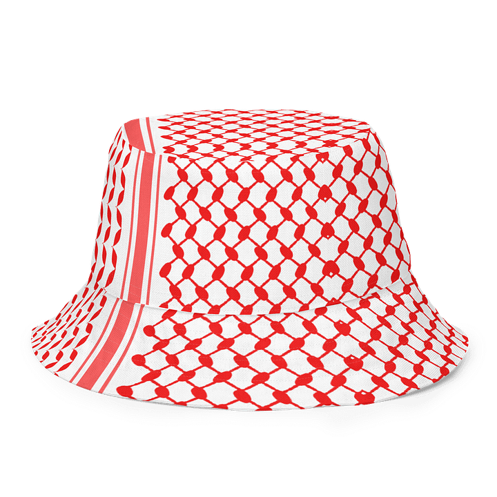 Red Keffiyeh Bucket Hat product image (1)