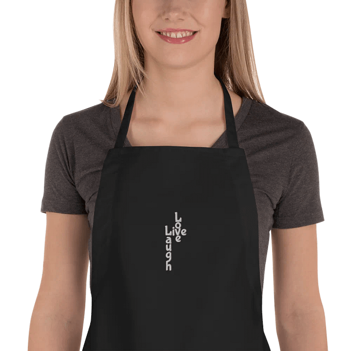 Live, Laugh, Love Embroidered Apron product image (1)