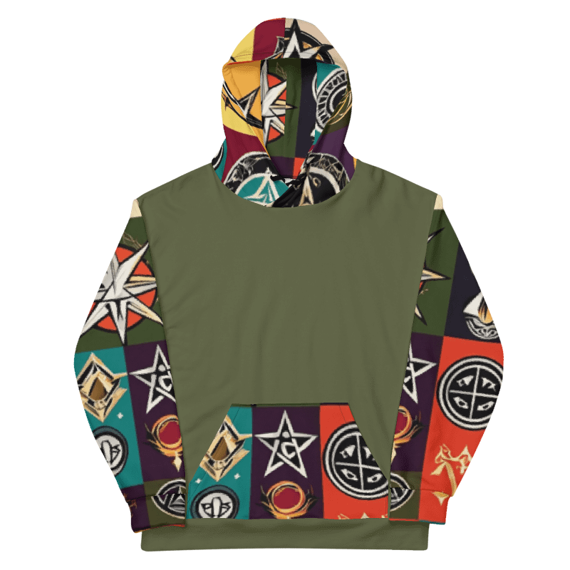 Green & Multi Symbology Hoodie product image (11)
