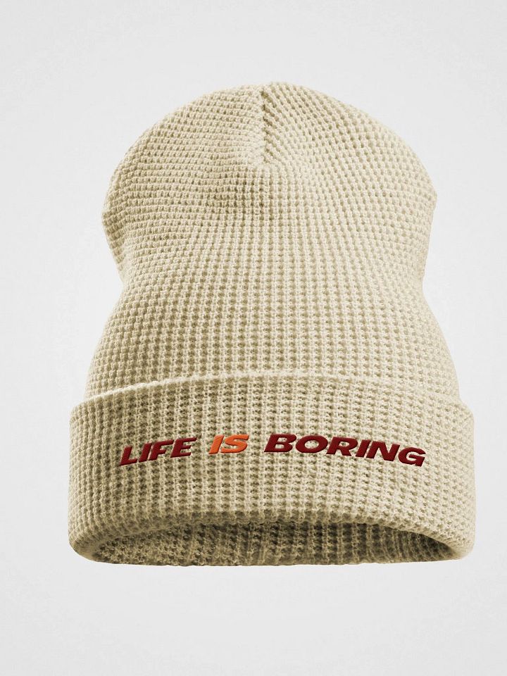 Life Is Boring Waffle Winter Hat product image (4)