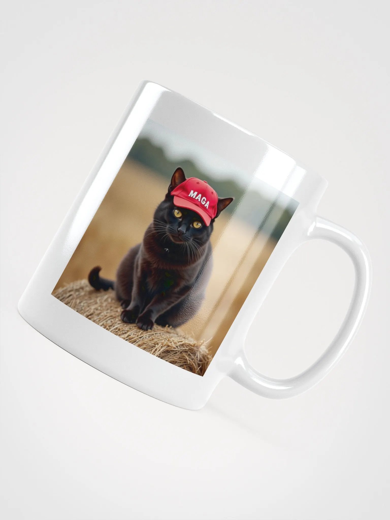 MAGA CAT White Glossy Mug product image (4)