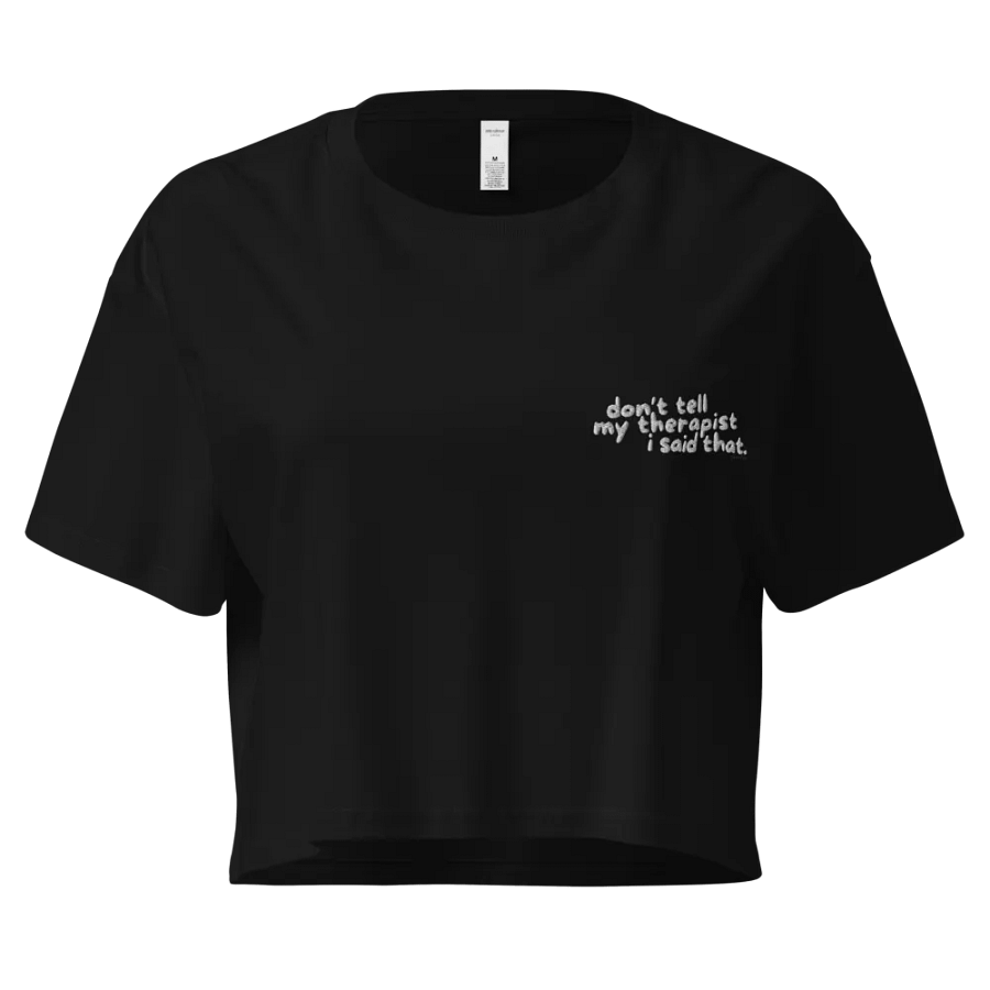 Therapy Cropped Tee (Embroidered) product image (17)