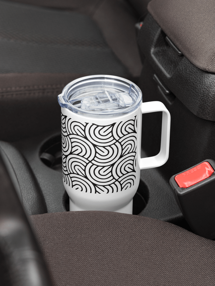 Monochrome Maze 25oz Travel Mug product image (9)
