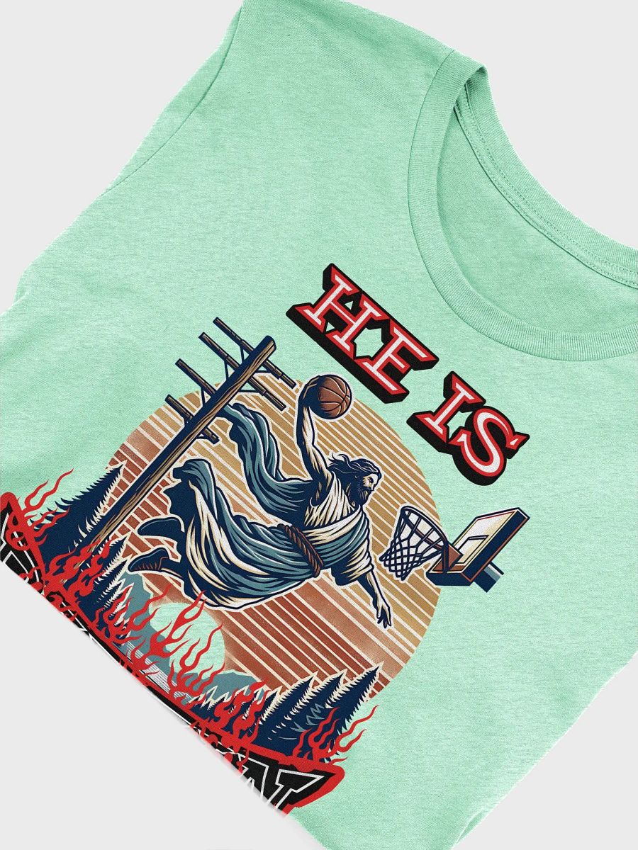 He Is Rissin Basketball Jesus Iconic Softness T-Shirt product image (12)