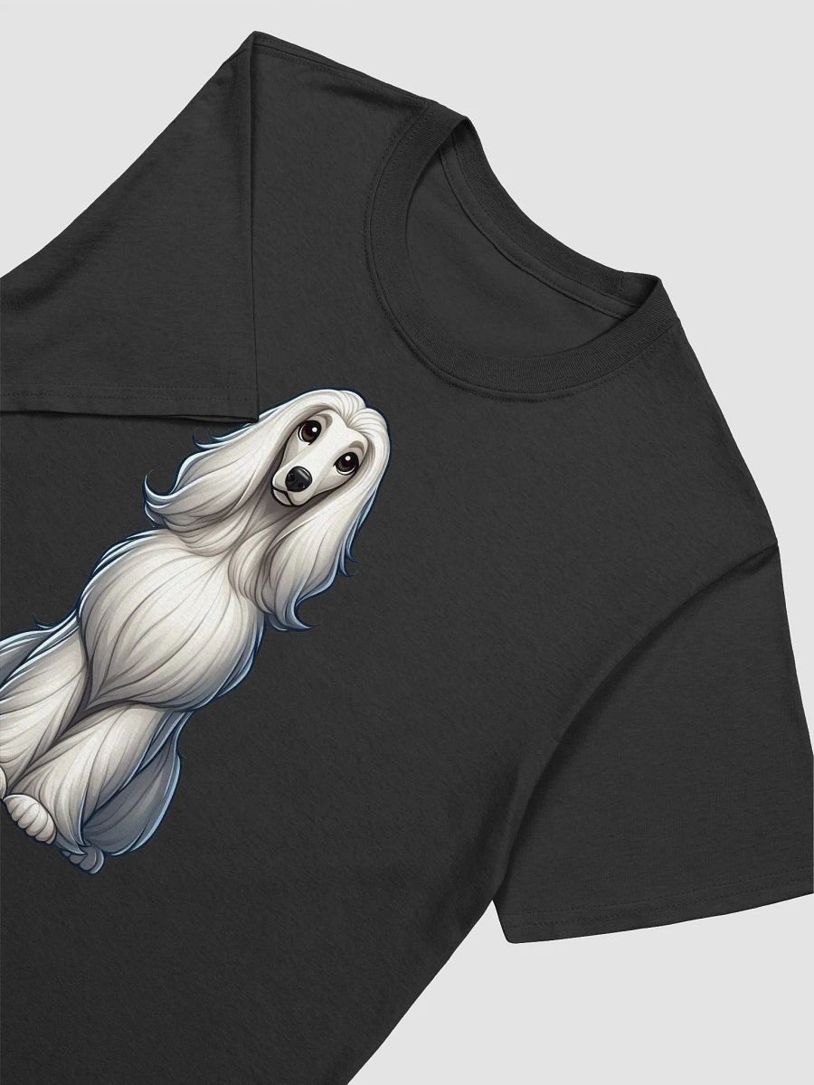 White afghan hound t-shirt unisex , Front and Back product image (3)