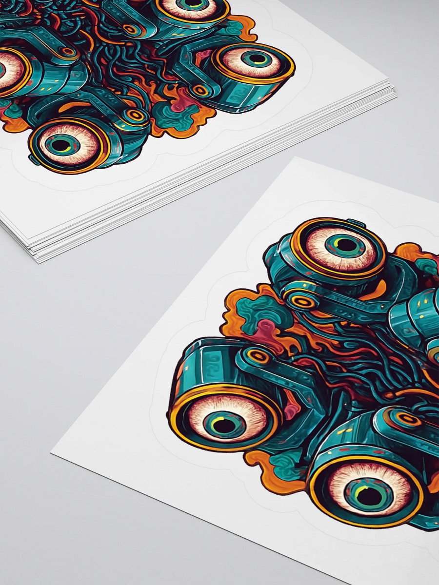 Theatrically Jerry "Watchful Eyes" Moving Head Light Kiss Cut Stickers product image (10)