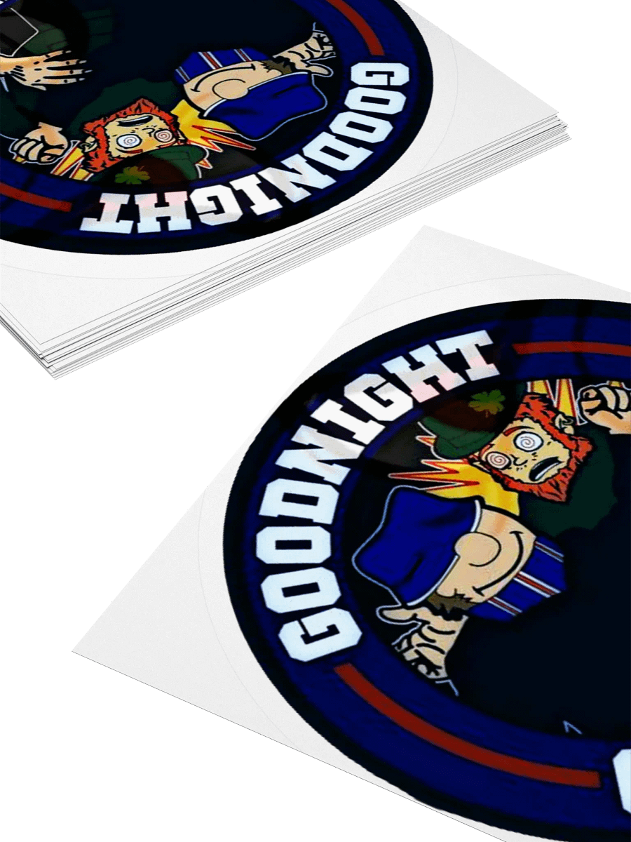 Goodnight Green White Sticker product image (10)