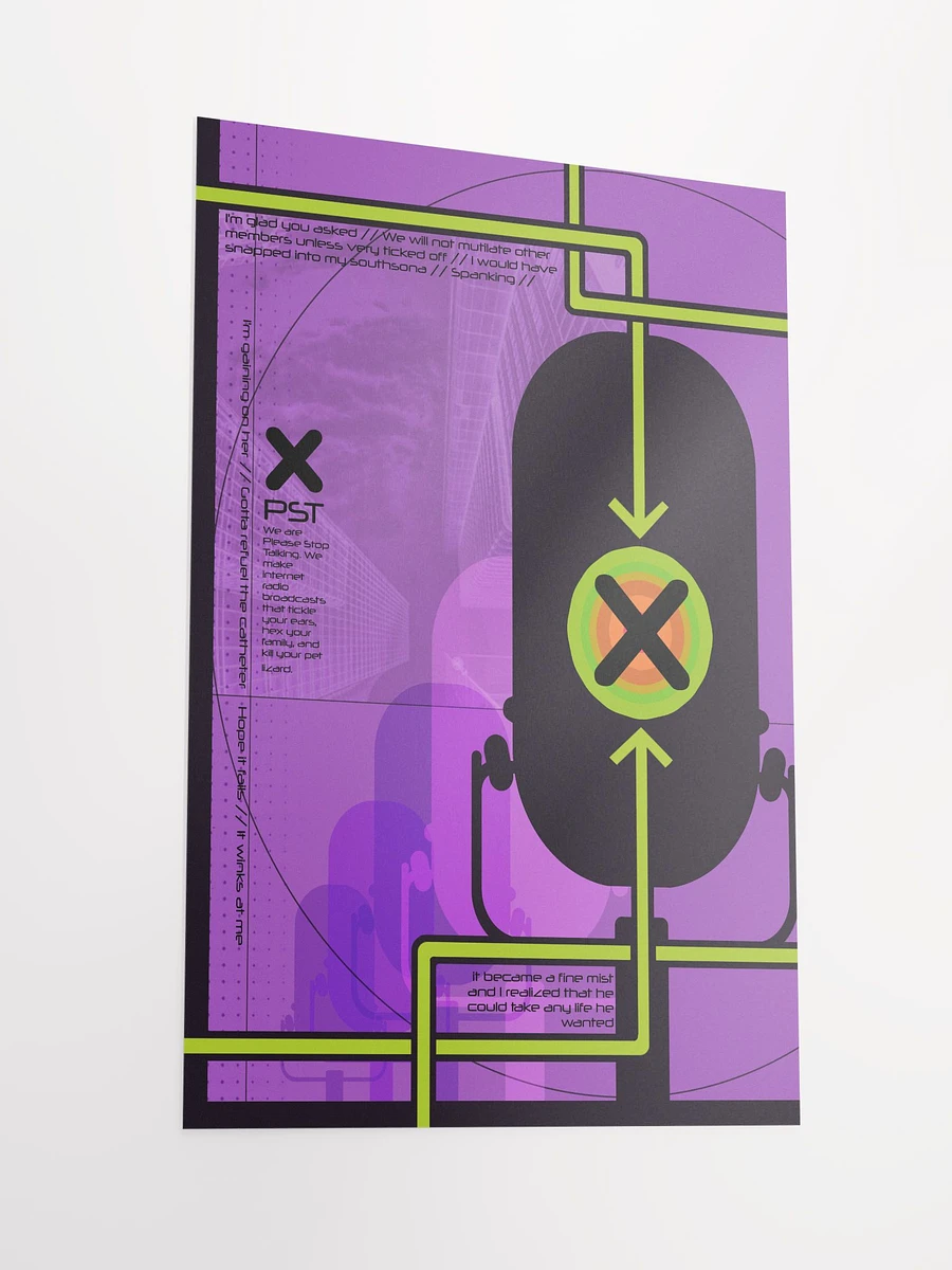 Phase Set Transit | Purple Paper Poster product image (2)
