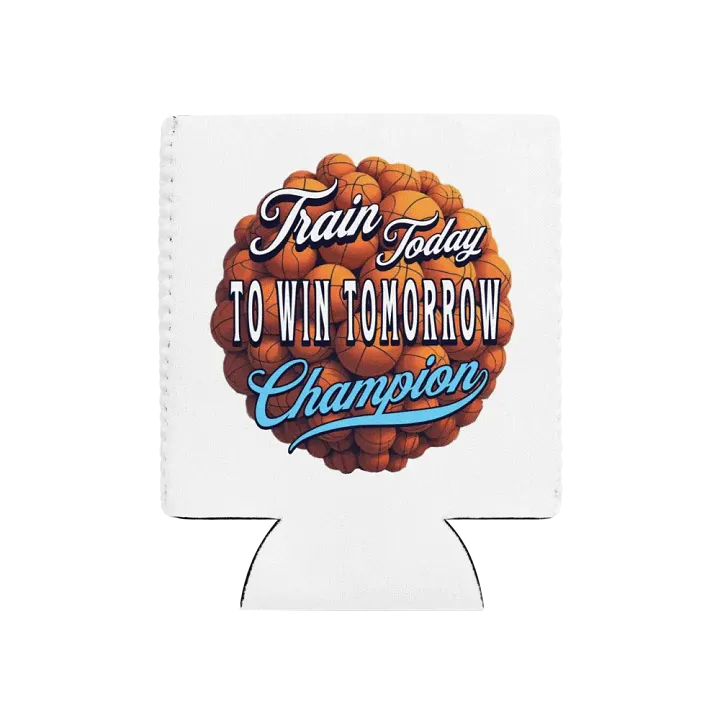 Train Today To Win Tomorrow Basketball Champion Can Cooler: Train Today, Win Tomorrow product image (1)