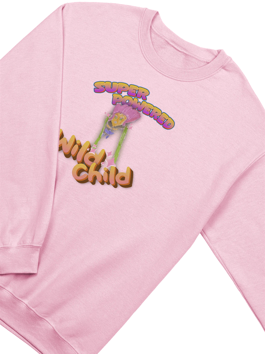 Super Powered Wild Child Classic Crewneck Sweatshirt product image (2)