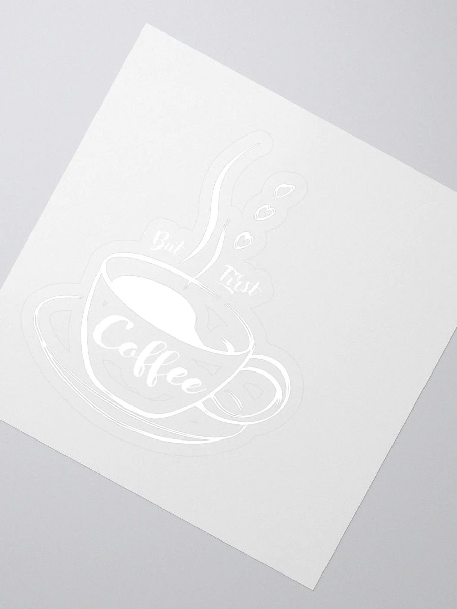 Steamy Coffee Kiss Cut Stickers product image (2)