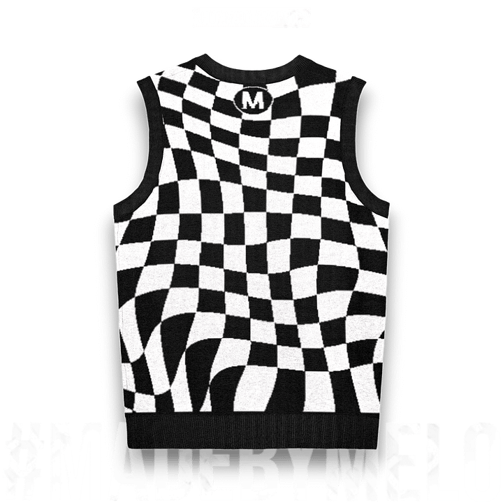 Warped & Checked Out - Knit Sweater Vest | #MadeByMELO product image (2)