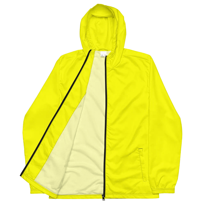 Plain Color Yellow Windbreaker product image (2)