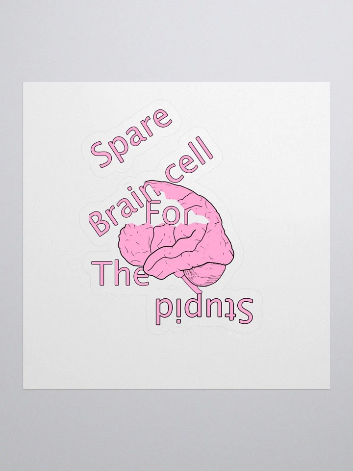 Spare Brain Cell Kiss Cut Stickers product image (1)