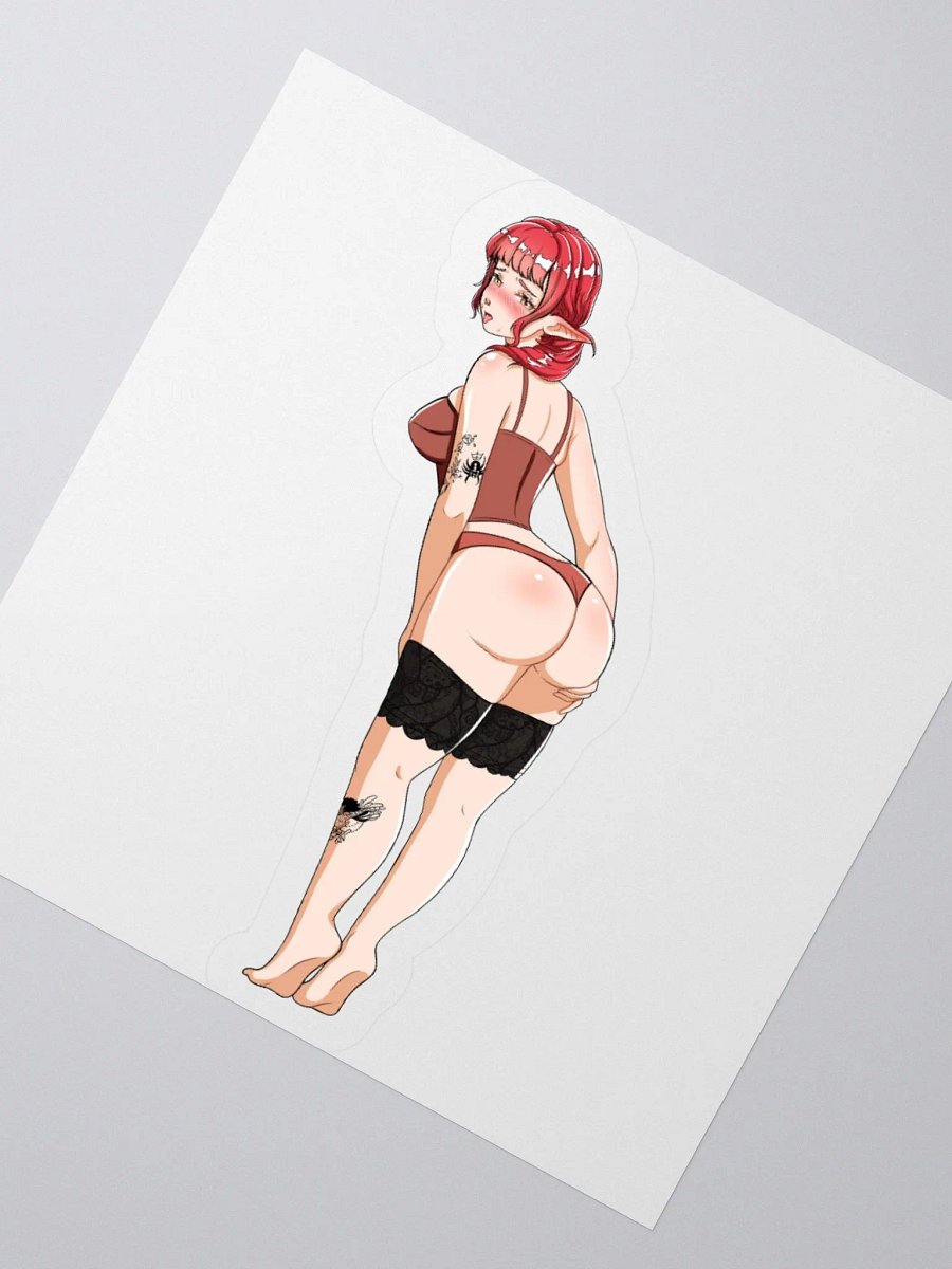 MeeshVS Elf Girl Standing Sticker (Red Hair) product image (2)