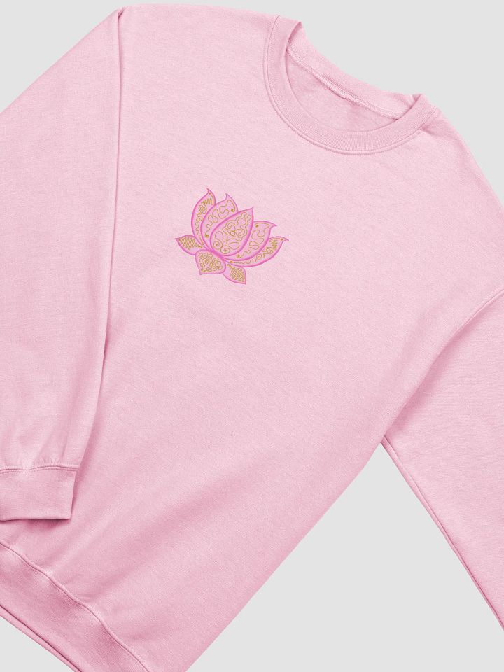 Golden Lotus Blossom Crewneck Sweatshirt product image (2)