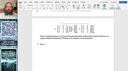 Is f(t)=1+t+t^2+t^3 in the span of the set of polynomials P={t^2-1,t^3-t^2,t+1}?