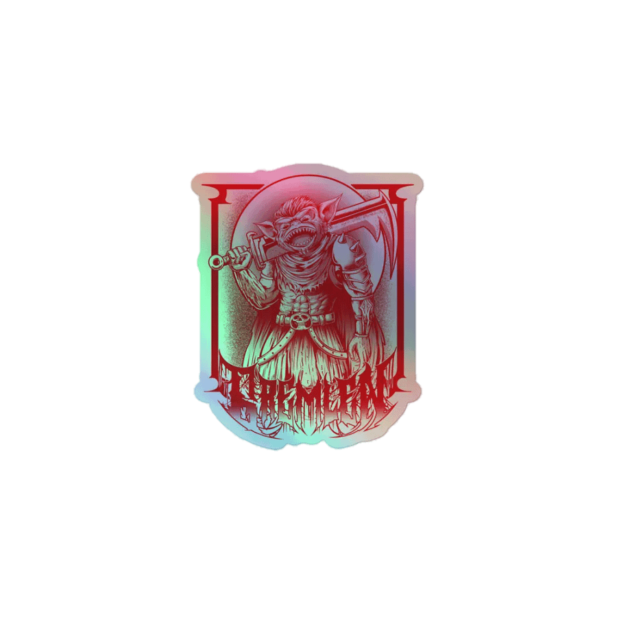 Goblin Warrior Holographic Sticker product image (1)