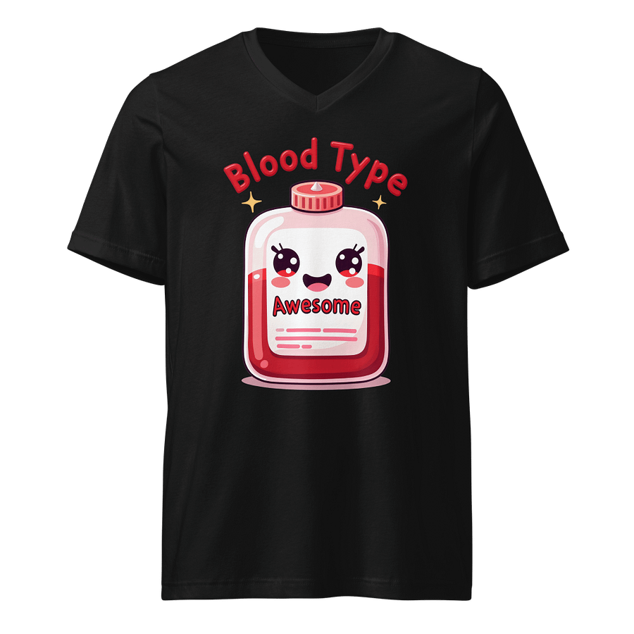 Awesome Blood Type Cartoon T-Shirt product image (1)