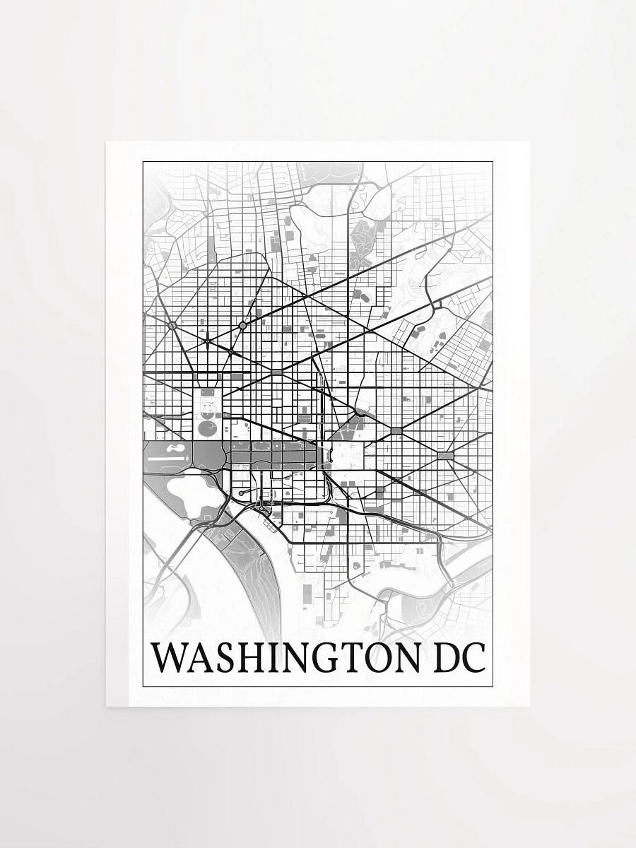 Washington DC, District of Columbia, USA, city map print product image (3)