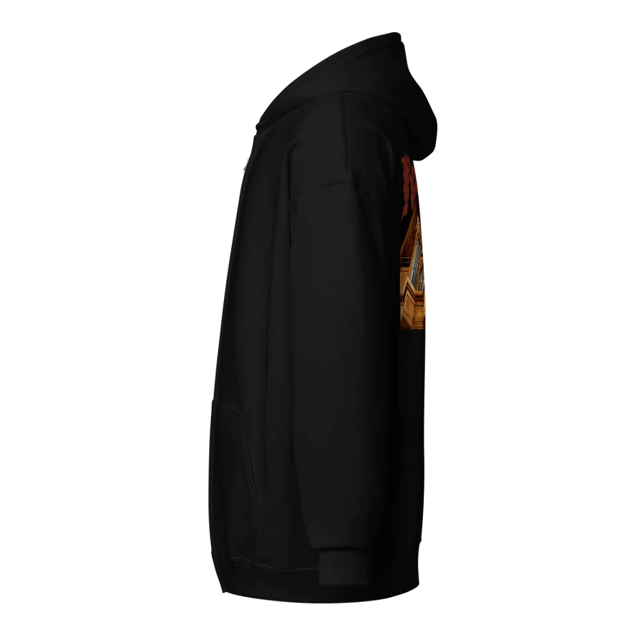 Real Metal Gothic Organ Zip Hoodie product image (3)