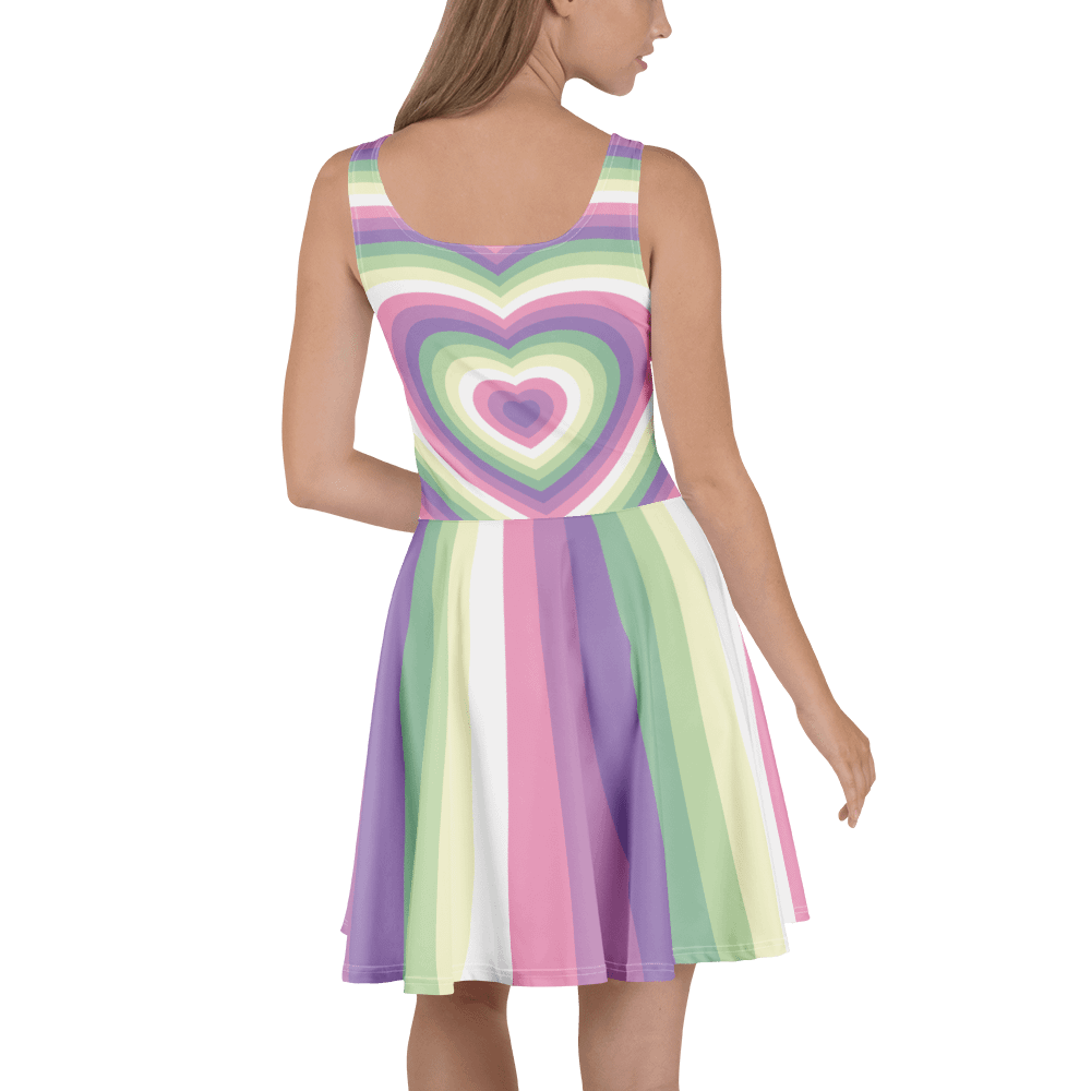 Genderfae Pride Hearts Skater Dress product image (4)