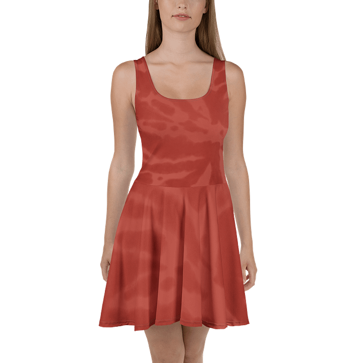 Radiant Red Abstract All-Over Skater Dress product image (2)