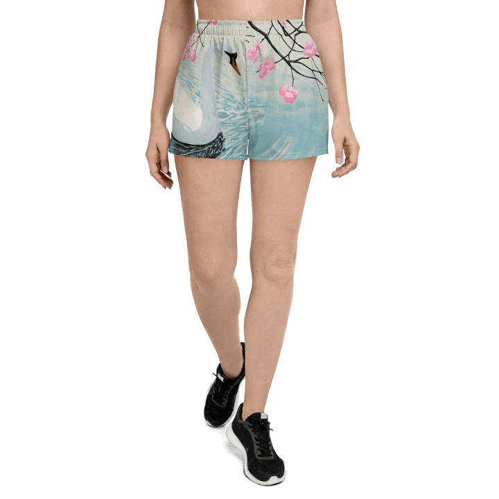Serene Swan Athletic Shorts product image (1)