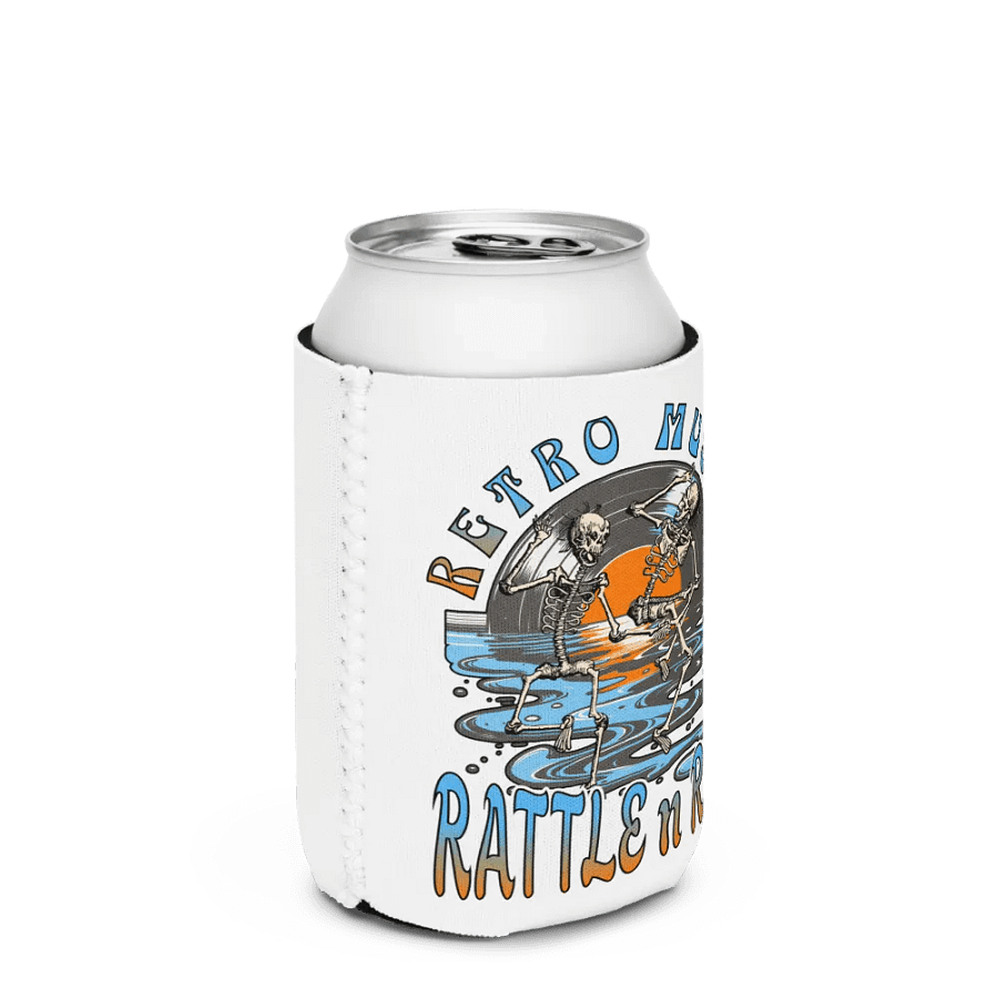 Retro Music Rattle n Roll Can Cooler product image (3)